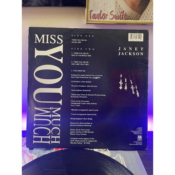 Janet Jackson,  "Miss You Much" Vinyl 12" Single - Picture 3 of 6